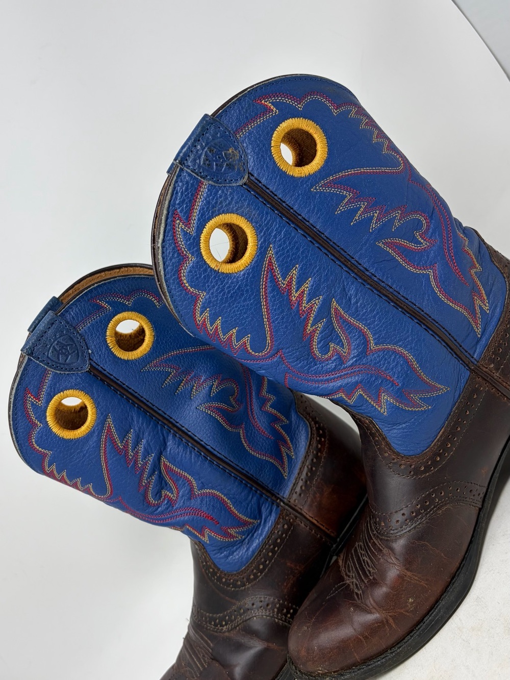 Ariat Kids Leather Western Cowboy Boot Size 3 - Picture 7 of 9